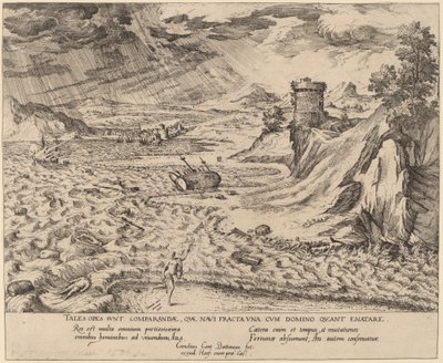 Le Naufrage - Simon Novellanus after Cornelis Cort