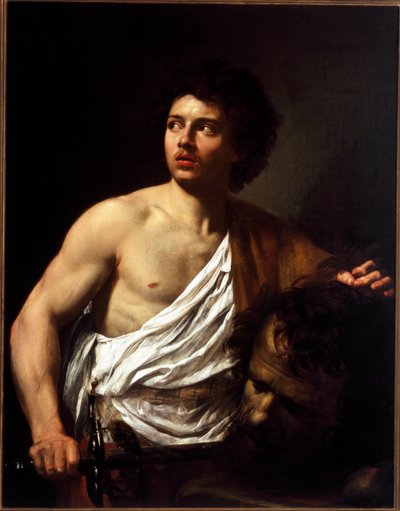 David tenant la tête de Goliath - Simon Vouet