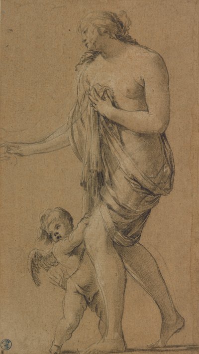Étude pour les figures de Vénus et Cupidon (recto) ; Étude d