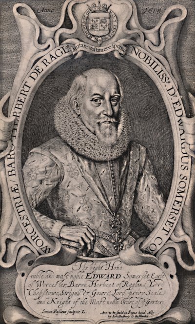 Edward Somerset, 4e comte de Worcester, courtisan anglais, vers 1618 - Simon de Passe