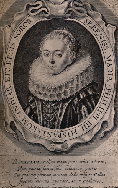 Maria Anna, reine de Bohême et de Hongrie, 17ème siècle - Simon de Passe