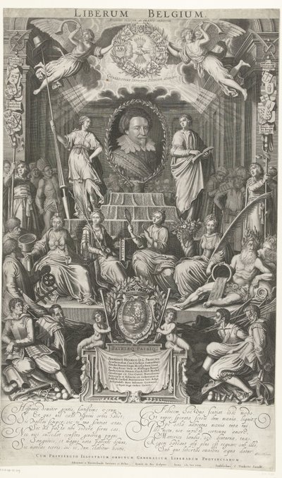 Frédéric-Henri comme protecteur de la religion et de la liberté, 1628 - Simon van de Passe