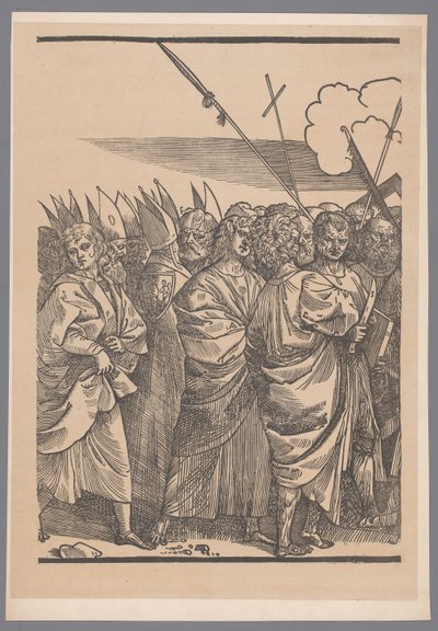 Reproduction de la troisième partie de la série de gravures Le Triomphe du Christ d