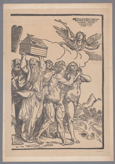 Reproduction de la dixième et dernière partie de la série de gravures Le Triomphe du Christ d