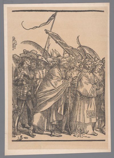 Reproduction de la deuxième partie de la série de gravures Le Triomphe du Christ d