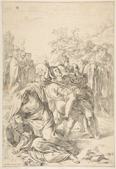 Saint Benoît exorcisant un démon, vers 1637-1639 - Simone Cantarini
