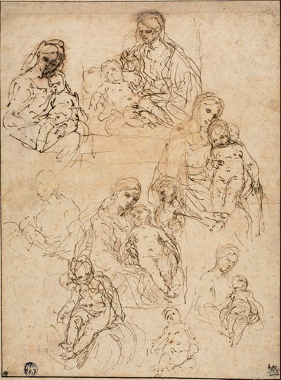 Esquisses de la Vierge à l