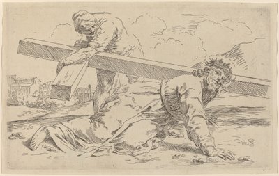Le portement de croix - Simone Cantarini
