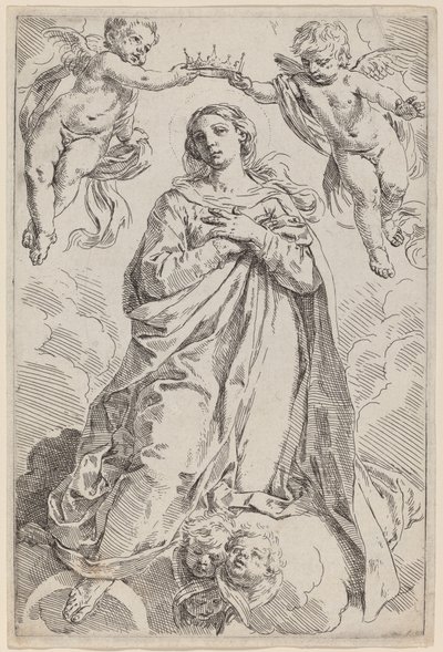 Le Couronnement de la Vierge - Simone Cantarini