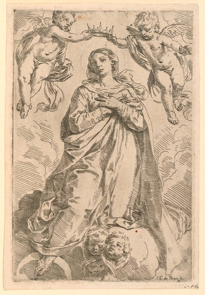 Le Couronnement de la Vierge - Simone Cantarini