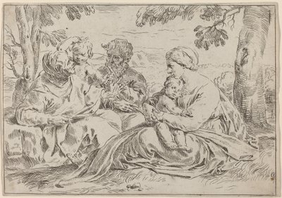La Sainte Famille - Simone Cantarini