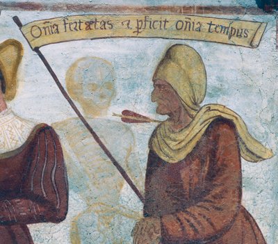 La Mort avec la vieille femme (détail) - Simone II Baschenis