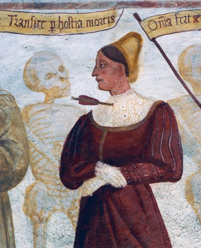 La Mort avec la jeune femme (détail) - Simone II Baschenis