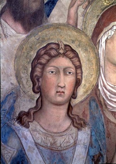 Maesta : peut-être Saint Michel - Simone Martini