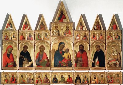 Polyptyque de Sainte Catherine, 1320 - Simone Martini