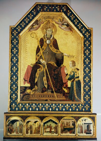 Saint Louis évêque de Toulouse couronnant son frère Robert d