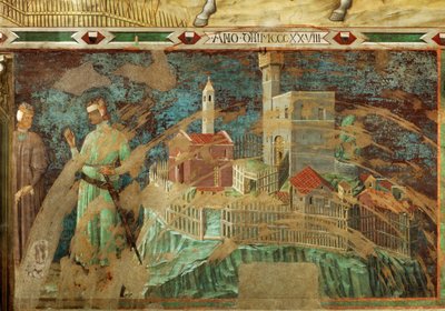 La ville de Sienne (fresque) - Simone Martini