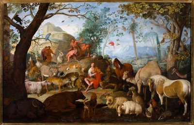 Orphée enchantant les animaux avec de la musique - Sinibaldo Scorza