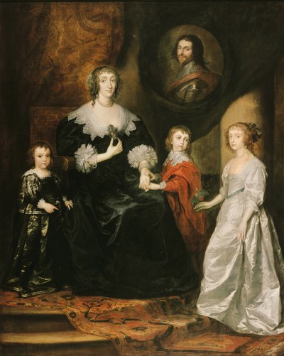 Portrait de la veuve du duc de Buckingham et de ses enfants, 1633 - Sir Anthony van Dyck