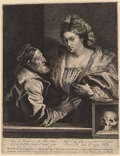 Titien et sa maîtresse - Sir Anthony van Dyck and Lucas Emil Vorsterman after Titian