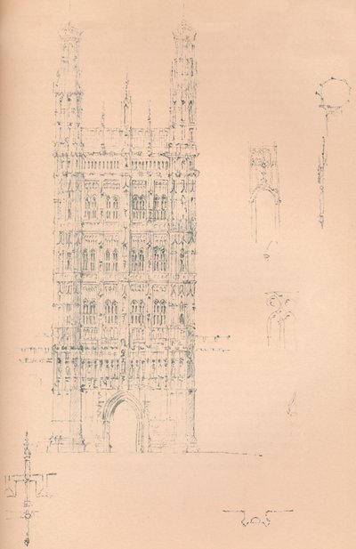 Victoria Tower, Westminster, vers 1837-1904 - Sir Charles Barry