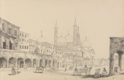Album de 30 Vues dans le Tyrol et en Italie : Église de Saint Antonio - Padoue 3.r Nov.r 1840 - Sir Charles D