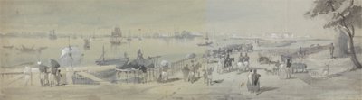 Vue générale de Calcutta, depuis l