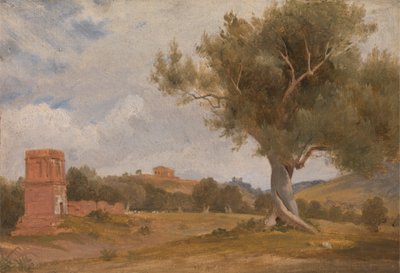 Vue de Girgenti en Sicile avec le temple de Concorde et Junon - Sir Charles Lock Eastlake