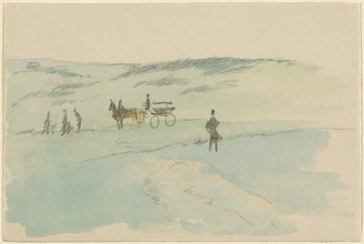 Paysage avec figures et une calèche - Sir David Wilkie