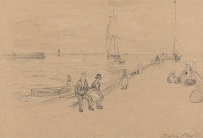 Sur la jetée, Calais - Sir David Wilkie