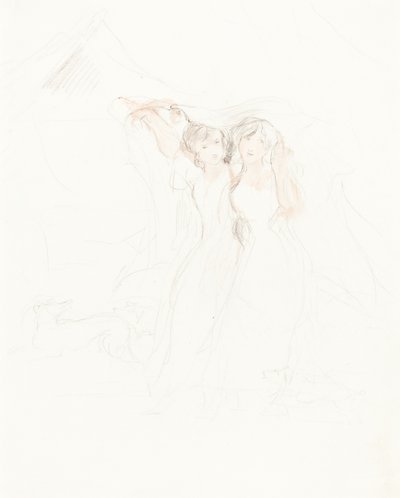 Deux filles sous un manteau - Sir David Wilkie