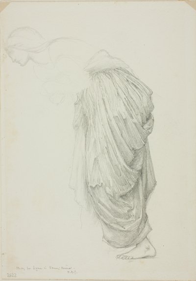 Figure féminine courbée, étude pour Miroir de Vénus - Sir Edward Burne Jones