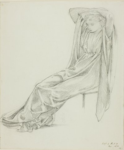 Figure féminine assise - Sir Edward Burne Jones