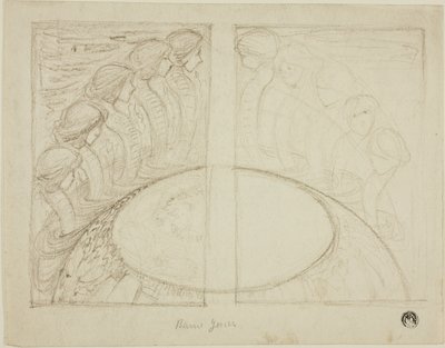 Femmes serpent autour du globe - Sir Edward Burne Jones