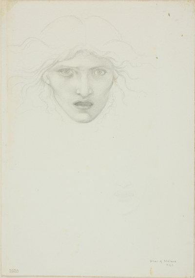Étude pour la Méduse de Rondanini - Sir Edward Burne Jones
