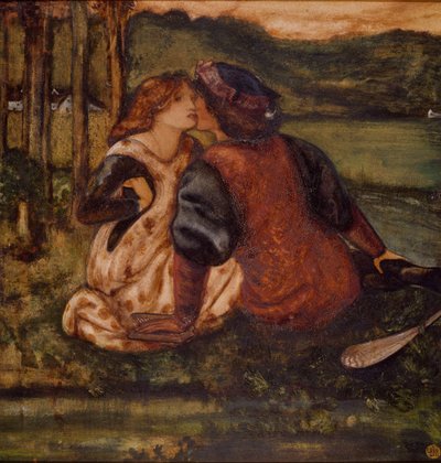 Un idylle, milieu-fin du 19e siècle - Sir Edward Coley Burne Jones