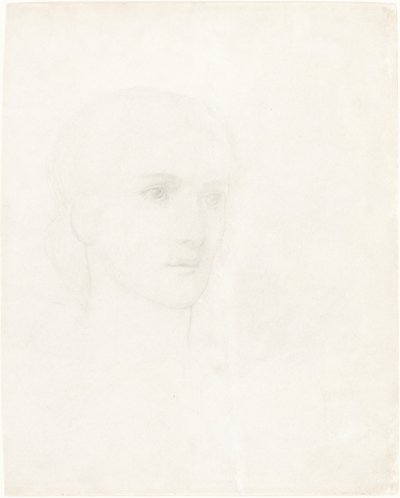 Tête de femme - Sir Edward Coley Burne Jones