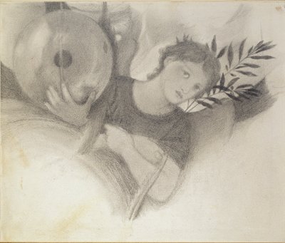 Étude pour une tête dans Les Jours de la Création, vers 1871-1875 - Sir Edward Coley Burne Jones