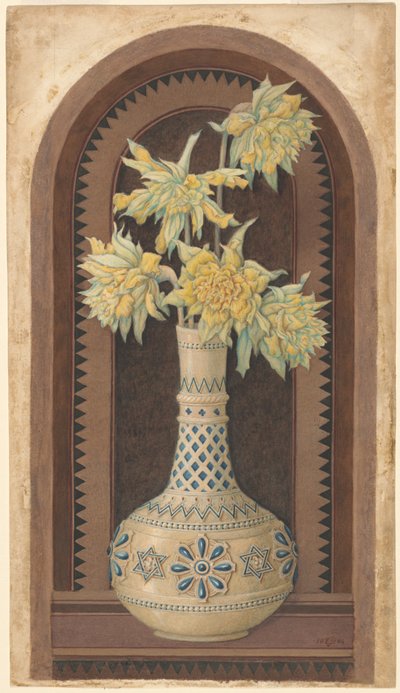 Narcisses dans un vase bleu et blanc - Sir Edward John Poynter