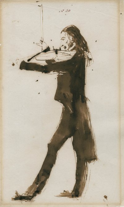 Portrait de Niccolò Paganini 1782-1840, 1831 - Edwin Landseer