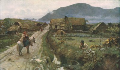 Les commérages de Galway, vers 1887, vers 1930 - Sir Ernest Albert Waterlow