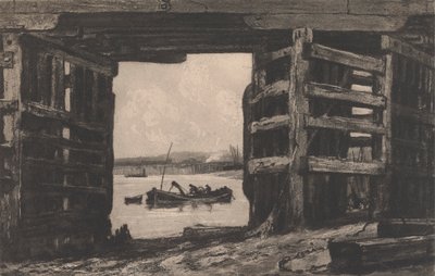 Une travée du vieux pont de Battersea - Sir Frank Short