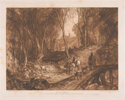 Chasseurs dans un bois - Sir Frank Short