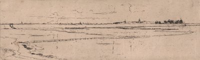 Esquisse de Monnikendam au loin - Sir Frank Short