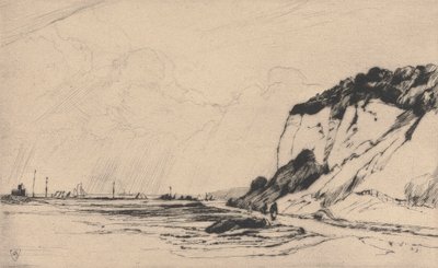 La route côtière, Kingsdown, n°2, 1922 - Sir Frank Short