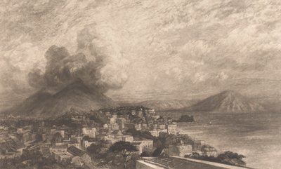 Vésuve depuis la baie de Naples - Sir Frank Short