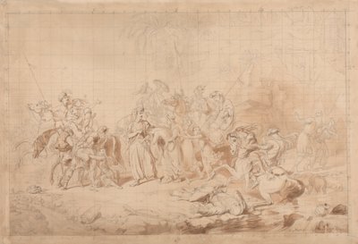 Bandits du Kurdistan aidant les Géorgiens à surprendre et enlever des femmes circassiennes - Sir George Hayter