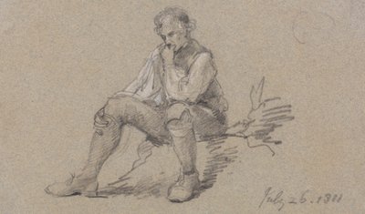 Homme assis - Sir George Howland Beaumont seventh Baronet