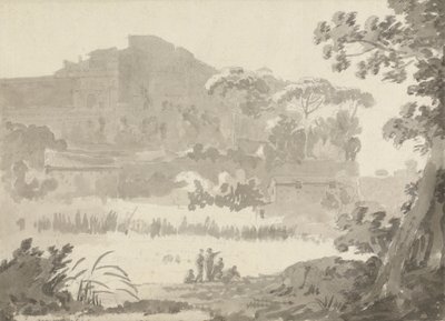 Vatican depuis la route de Ponte Mola - Sir George Howland Beaumont seventh Baronet