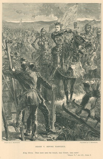 Illustration pour le Roi Henry V de Shakespeare - Sir John Charles Robinson